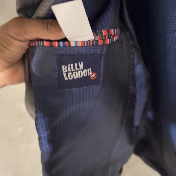 Billy London Men’s Suit Jacket Size 42L Black Blazer Formal Business Wear - Picture 3 of 4